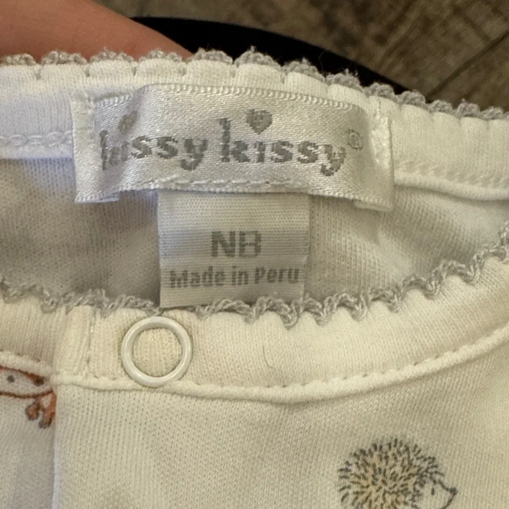 Newborn Kissy Kissy Pima‎ Cotton Footie Woodland Animal Prin